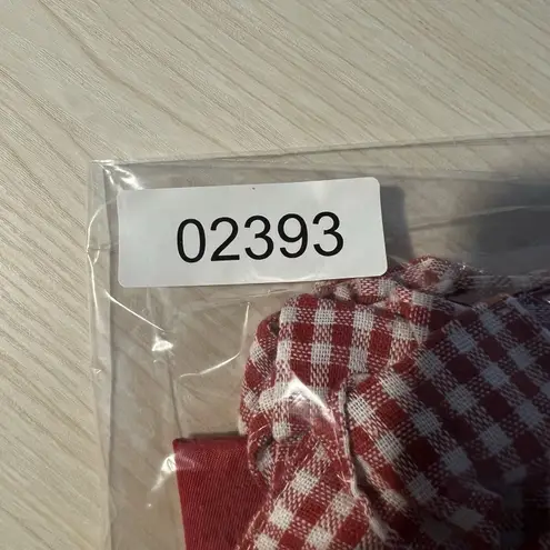 Vintage Style Red Gingham Detail Apron Retro Rockabilly Pinup Country Cottage