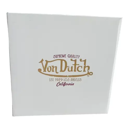 Von Dutch NEW Red & Black Plaid HANDBAG Bowling Bag Crossbody Satchel Purse NWT