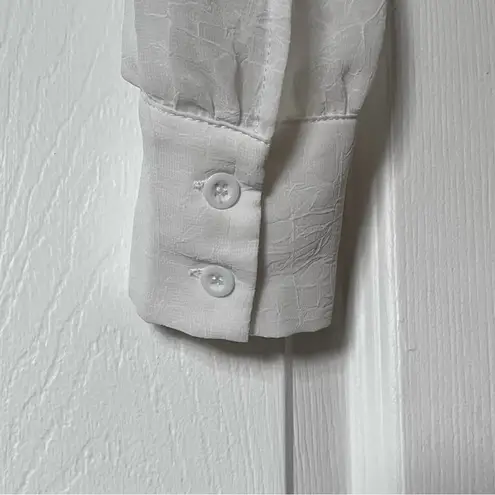 Paper Moon Sheer Tie-Front Blouse - Size L