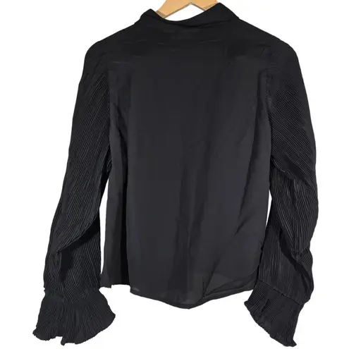 Area Stars Lee Puff Sleeve Blouse Black M NWT Size M