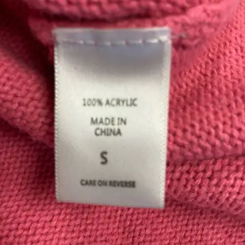 NEW YORK & CO Southwest Aztec Print Pullover Pink Size Small Fiesta Pink