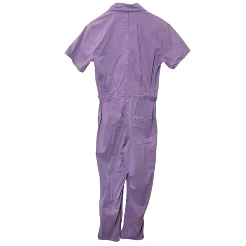 Pistola Grover Utility Jumpsuit Women’s Size Small Purple Short Sleeve Cotton