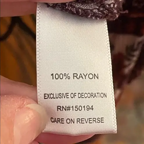 About A Girl πππBOGOHO πππFloral Wrap Top - Purple and Red-Medium - Image 7