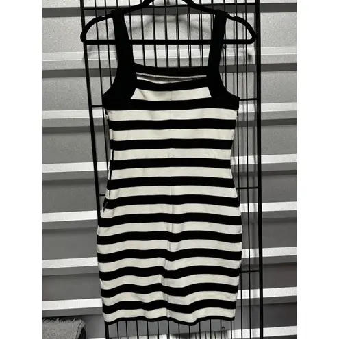 Juicy Couture  Striped Embroidered Black & White Dress size XS