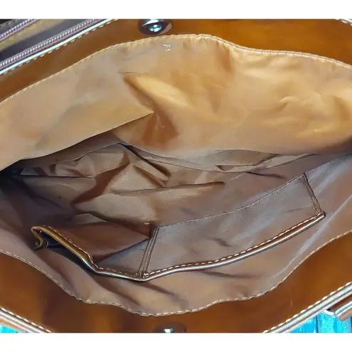 Giani Bernini Large Purse Tote Laptop Shoulder Bag Purse In Glazed Vegan Leather