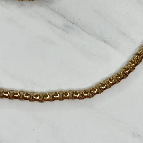 Gold Tone Box Chain Purse Replacement Strap 44" Crossbody ✨