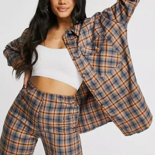 Daisy Street NWT | Oversized Plaid Long Sleeve Shirt