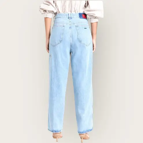 Made In Tomboy Anais Barrel Straight Leg Carpenter Jean Size 30 Italy $375 Blue