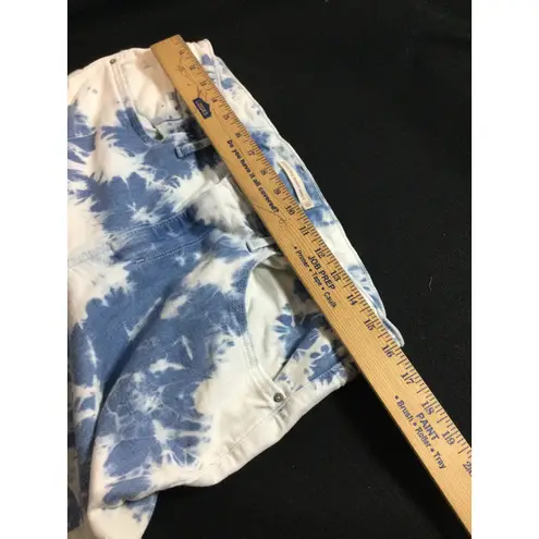 Levis F121 High Rise Ankle Skinny Jeans Women's Size 33 Blue White Bleach TieDye