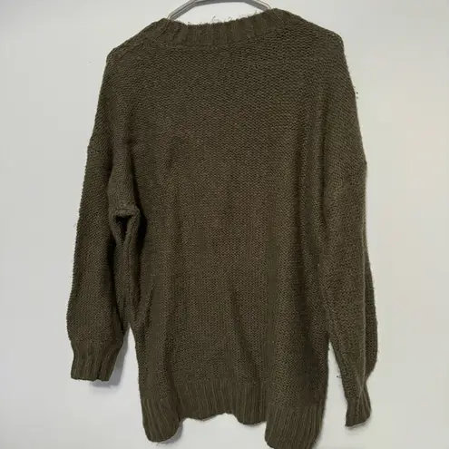 Aerie  Chunky Knit Olive Sweater