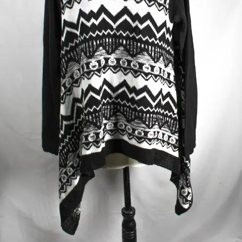 Wet Seal Corporate Goth Comfy Chevron Open Cardigan  LRG Jennifer Aniston Style