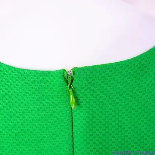 Hutch Anthropologie Navy Piping Green Bowtie Dress, XL