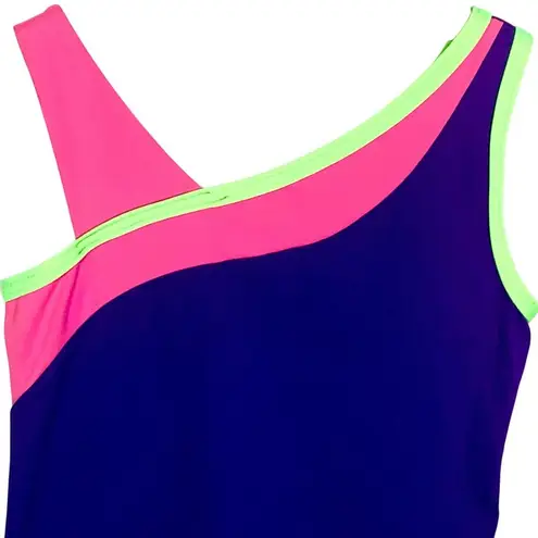 MotionWear Asymmetrical Dance Performance Wear Top Small Adult Purple Punk