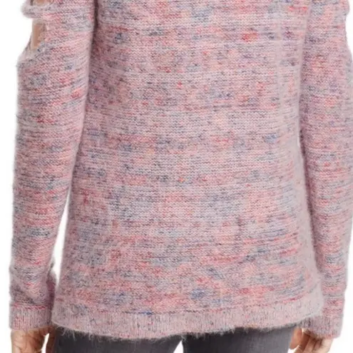 Ban Jara Bam Jara Women’s Lipstick Pink Cold Shoulder Sweater Pullover Small New with Tag - Image 6