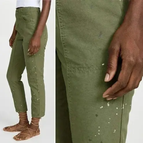 Veronica Beard NWT Arya Straight Carpenter Pants Size 29 Military Green