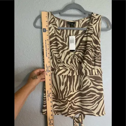 Grace Elements NWT silk animal print tank size 12
