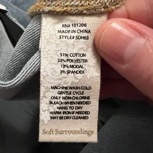 Soft Surroundings The Ultimate Braided Knot Ankle Jeans Plus Pull On Size 3X 24W