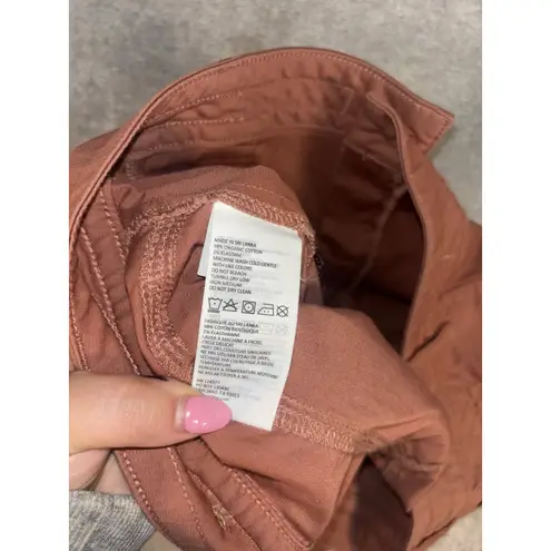 prAna Alta Hiking Shorts Womens 14 Orange 5" Chino Mid Rise Outdoor