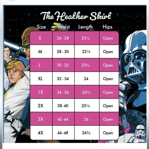 Lounge Fly Stitch Shoppe Star Wars Light Side VS Dark Side Heather Skirt