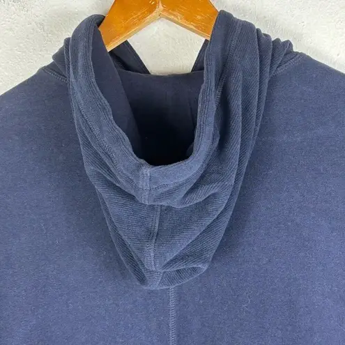 Sweaty Betty Escape the Luxe Navy Blue Hooded Sweatshirt Pullover Hoodie