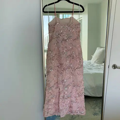 Elliatt NWT Regina Floral Sequin Sleeveless Trumpet Gown