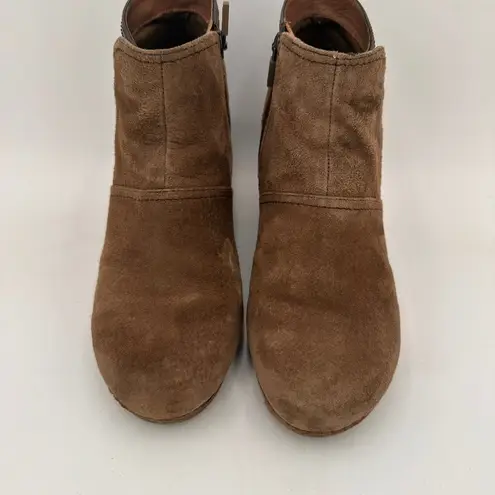 Dansko  Brown Suede Shirley Wedge Ankle Booties Size 39 / 9