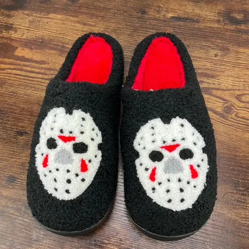Novelty Horror Movie Slippers Set IT Pennywise Friday the 13th Jason Voorhees Black Size 5