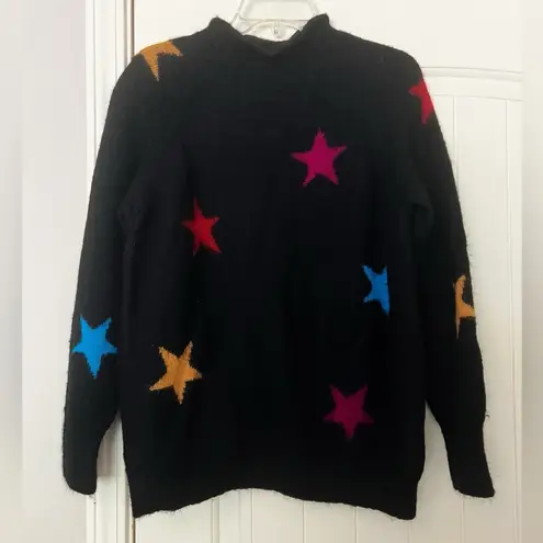 VEDA Star Party Big Bend Alpaca Wool Sweater Black Size XXL
