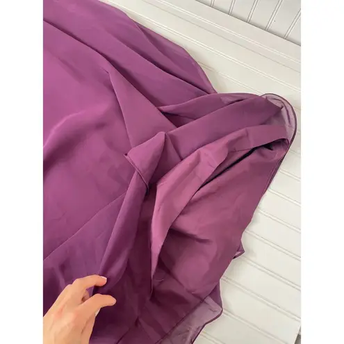 NWT Miao Duo Women’s Burgundy Gown Lace Fit And Flare Wedding Bridesmaid Size 12 Purple