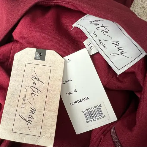 Katie May Back Cut Out Trumpet Gown Cleo Plunging Maxi Dress Size 16 NWT $450