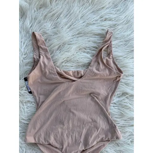 SKIMS Fits Everybody Square Neck Bodysuit Moca Size Medium