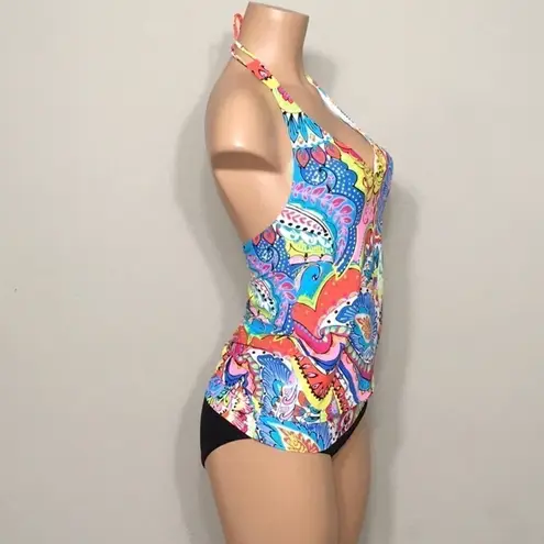 Anne cole New. multicolored tankini. XS-top/S-bottoms