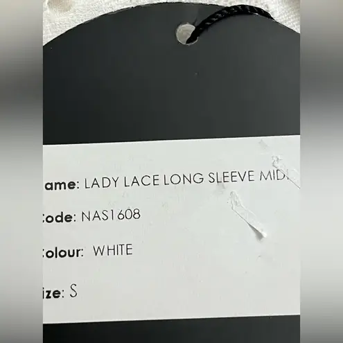 Nookie x Revolve Lady Lace long sleeve dress in white NWT