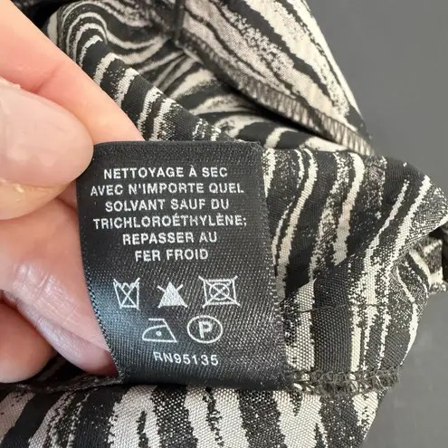 Lafayette 148 Sz 12 Dress Sheath Pencil Animal Print Sleeveless Career Work Tan