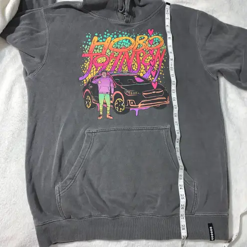 Independent Trading Company Hobo Johnson Sandwiches Graphic Hoodie Sweatshirt Gray Size Medium