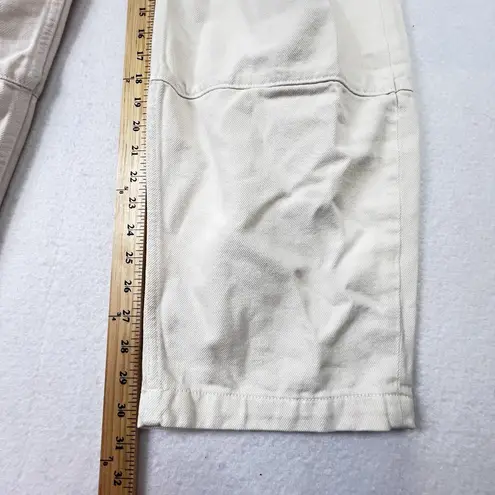 MOTHER Snacks The Side Dish Cargo Skimp Jeans White Baggy Sz 29 NWT $330 USA