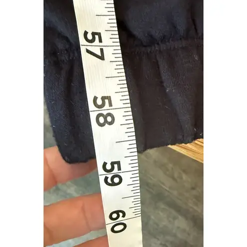 Beyond Yoga Overlapping Jumpsuit Sz XL Black Fleece Super Soft Roomy Drop Waist