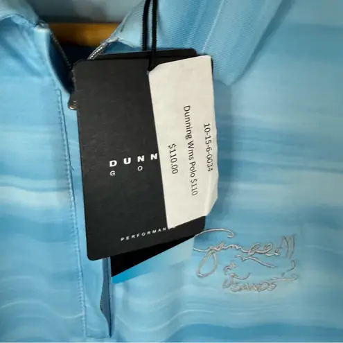 NWT Dunning Golf Womens Sleeveless Polo Size XL Blue Zip Up Neck Outdoor Active