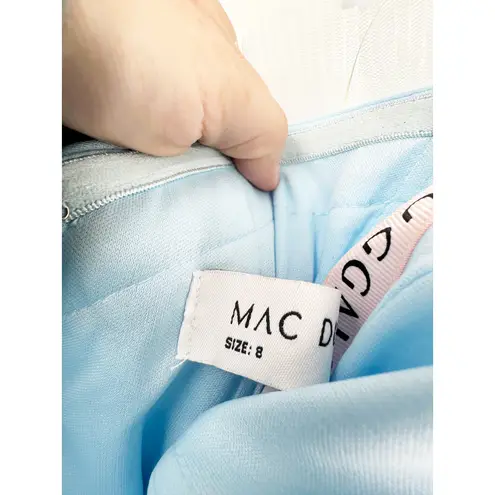 Mac Duggal 20529 Powder Blue Feathered Strapless Tulle Fit & Flare Party Dress 8