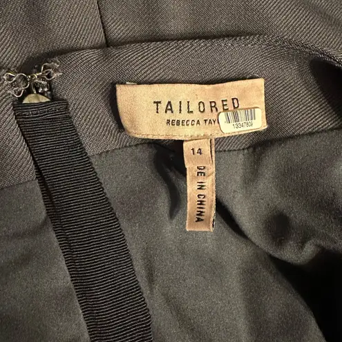 Rebecca Taylor NYC Tailored Garbine Suiting Dress in Grey size 14 Professional