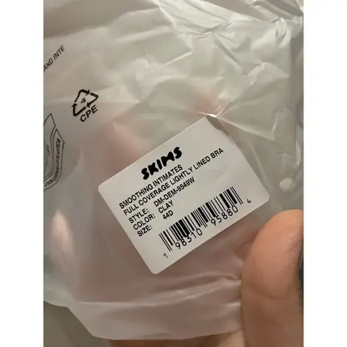 SKIMS NWT Beige SMOOTHING INTIMATES FULL COVERAGE BRA Lightly Lined Underwire