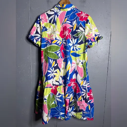 Donna Morgan  Bright Colored Floral Midi Dress with Pockets . Size 12 thumbnail 2
