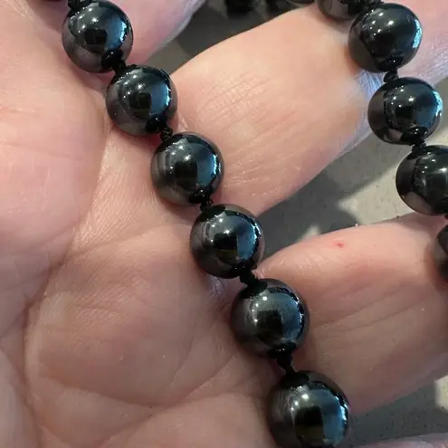 Hematite Perl Bead Necklace