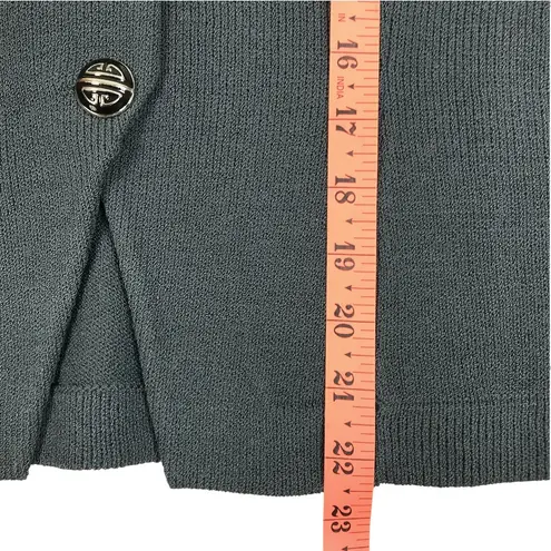 CZERNY Wool Blend Cardigan Women M Gray Elegant Feminine Classic Retro Made USA Size M