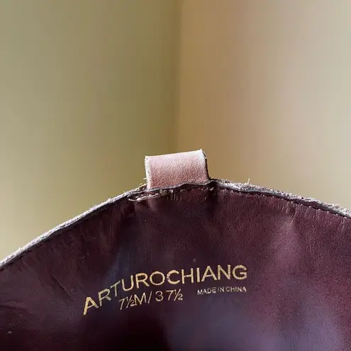 Arturo Chiang Enchante Riding Boots Tan Leather Knee High Round Toe Women’s 7.5