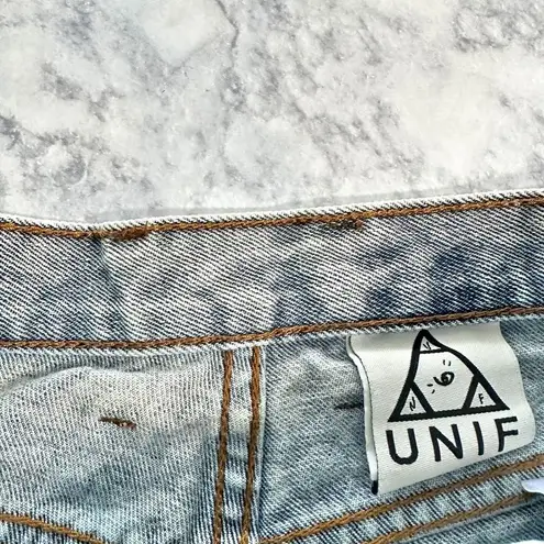 Unif Cutoff High Rise Denim Shorts