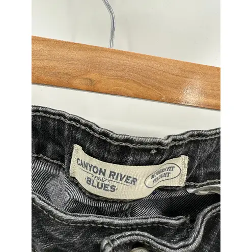 Canyon River Blues Modern Fit Straight Black Wash Jeans Women's Size 18 Average
