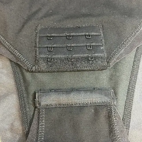 TA3 Black Long Sleeve Corset Bodysuit Size M Size M