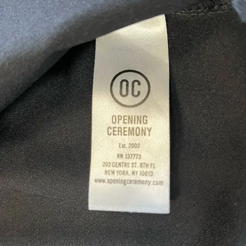 Opening Ceremony Black Torch Logo Cutout Skater Dress Large