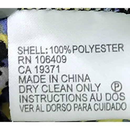 Tahari Petite Leopard Print Sleeveless Blouse Cowl Neck Versatile Top